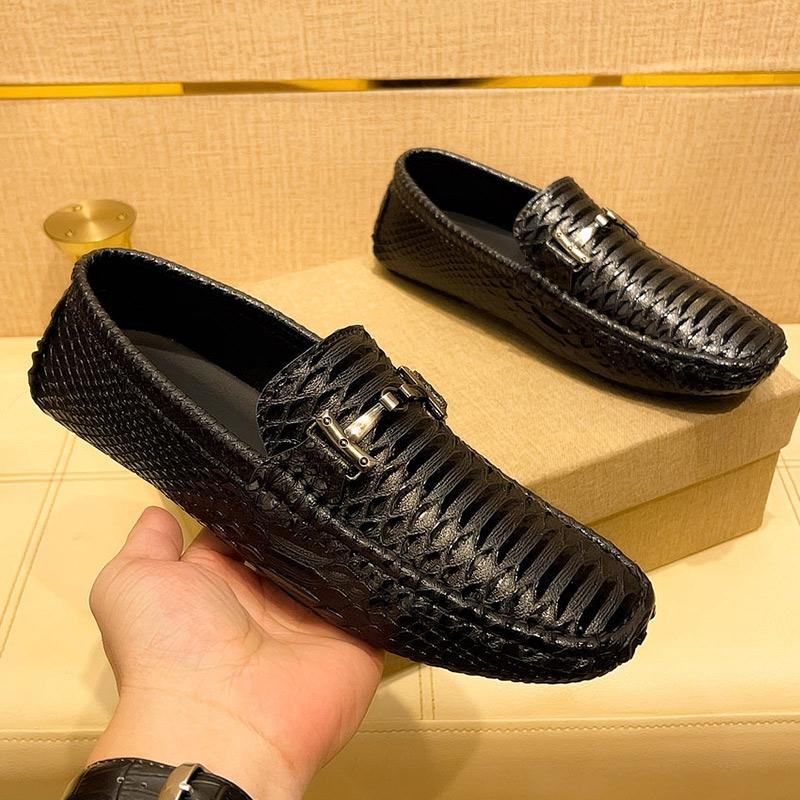 Fashion Leather Men's Casual Shoes Luxury Brand Mens Loafers Slip On Driving Shoes All-match Men Flats Fashion Men Designer Dress Shoes