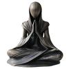 Desktop Decoration Meditation Alien Statue Resin Handmade Sculpture Yoga Meditation Home Meditation Decoration Unique Gift