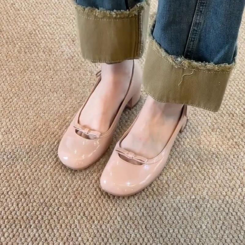 

Нежная обувь, одинарная обувь, женская обувь и обувь с круглым носком на одной ноге 39 телесный