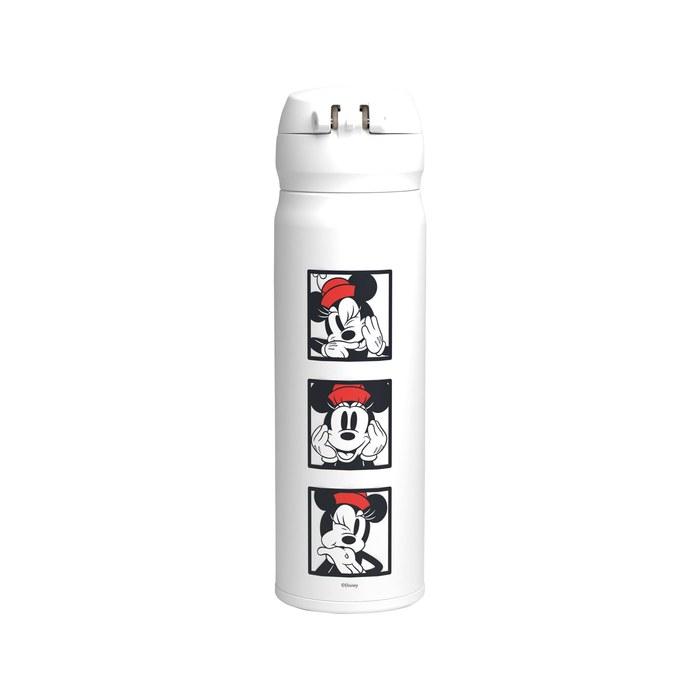 Thermos Stainless Steel Bottle Vacuum Insulated Mug 500ml Minnie Lightweight One-Touch Open JNL-506DS MNI