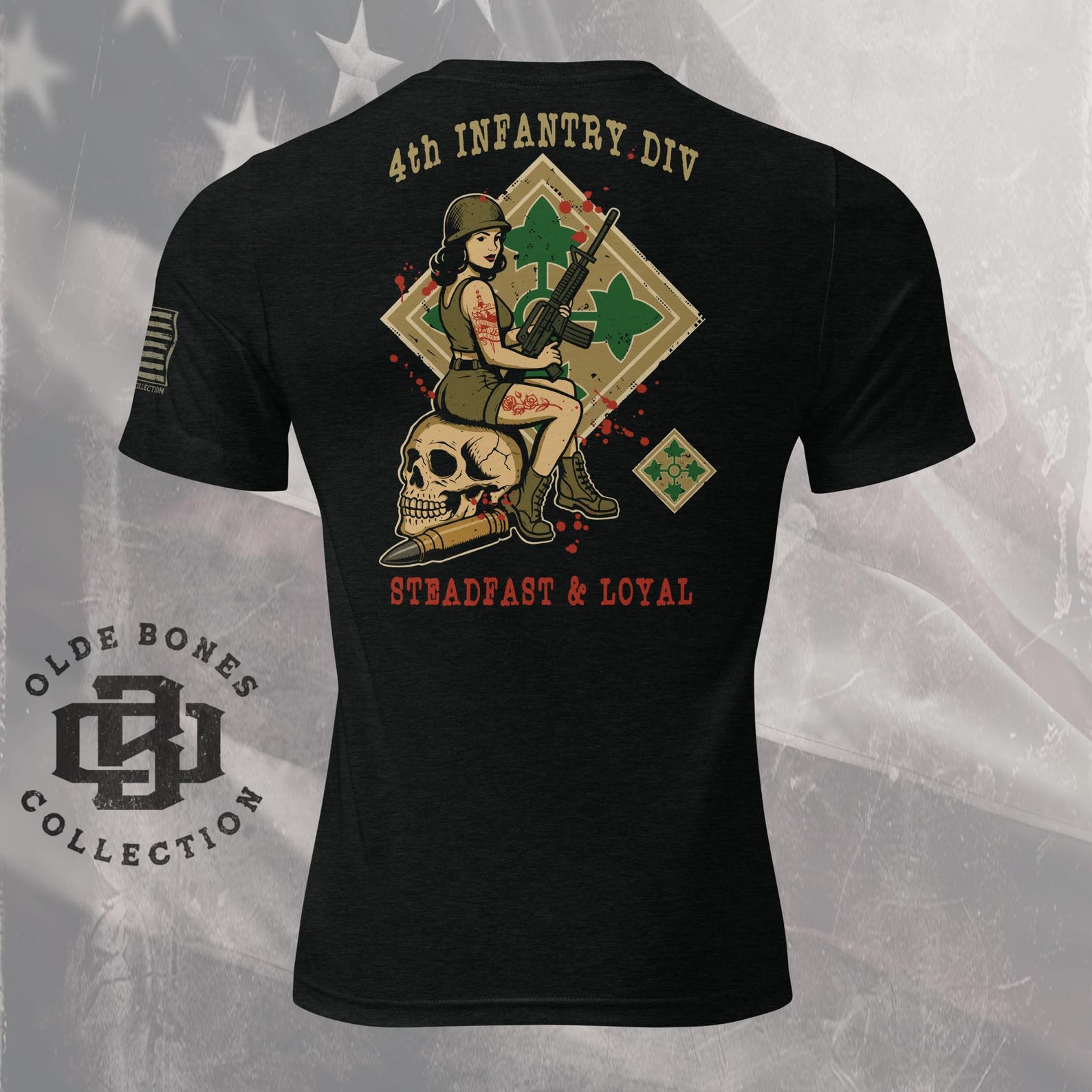 4th Infantry Division | Military T Shirt Design | US Army | Military T-Shirt | Army T shirt | Veteran Shirt | Military Gift | Veterans Day XL