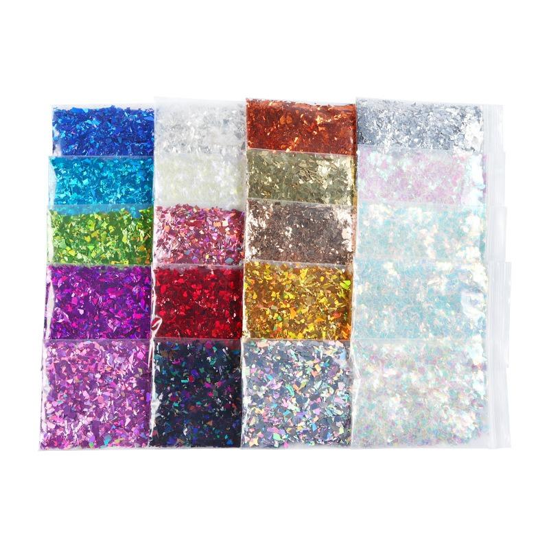 10G/sacchetto laser frammenti irregolari unghie glitter 10 tipi di decorazione unghie illusoria PET fai da te toppa per unghie decorazione design