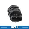 A ABSOPRO Compatible Isuzu Trooper Car Transmission Speed Sensor No.8971297040 Plastic Black