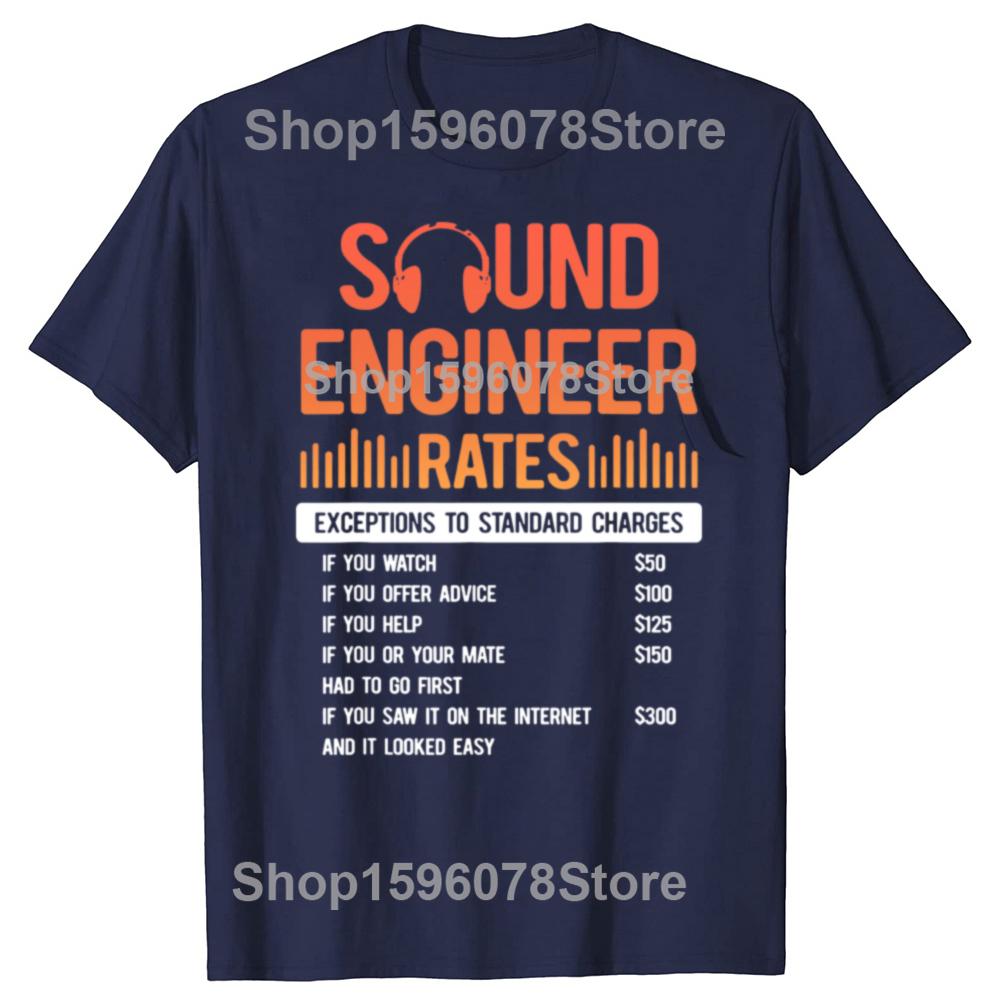 Studio Audio Engineer Rate Sound Guy Tech T-shirt Oversized Short-sleeved Shirt Harajuku Y2K Clothing Men's T-shirt