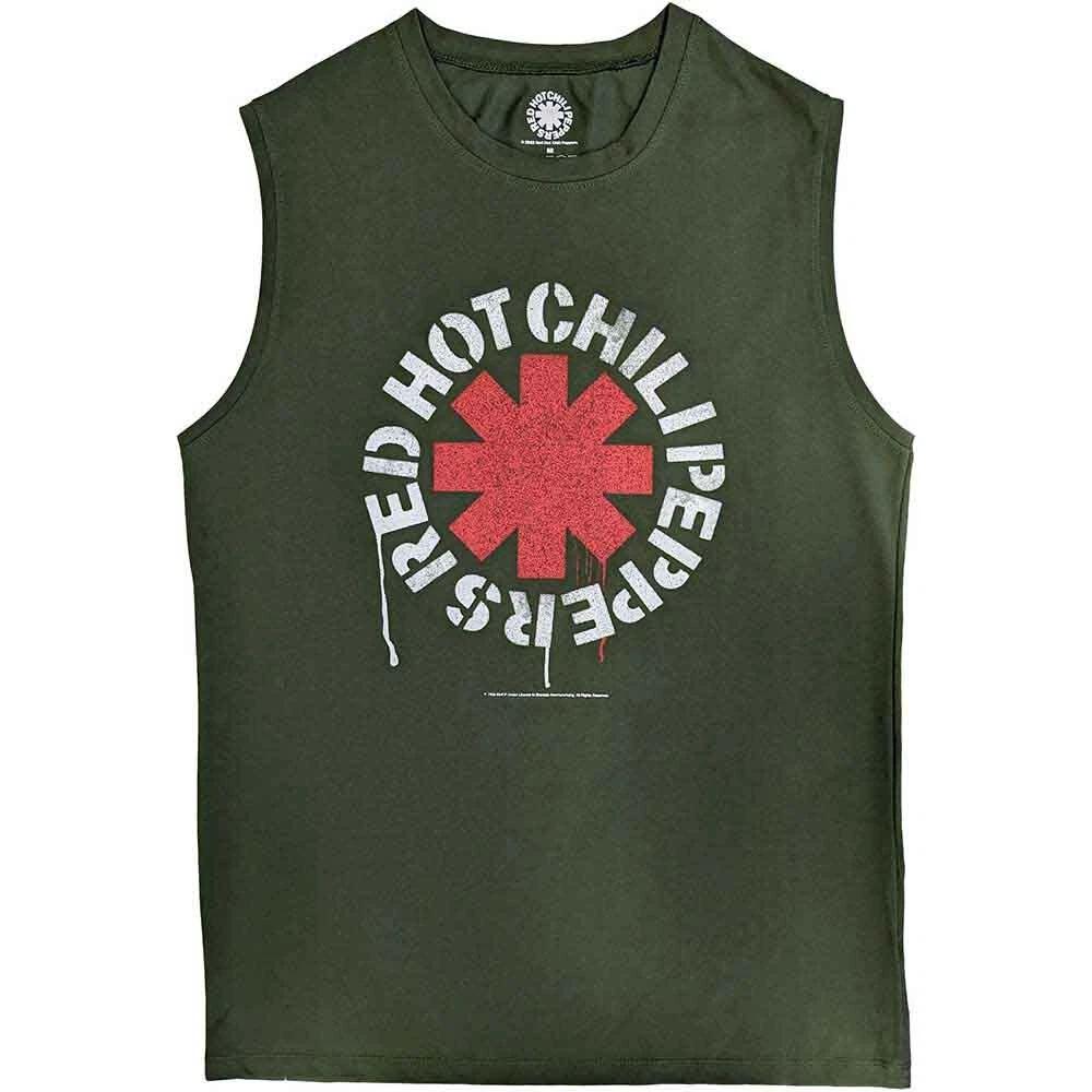 Red Hot Chili Peppers Unisex Tank T-Shirt: Stencil (Medium) 4XL