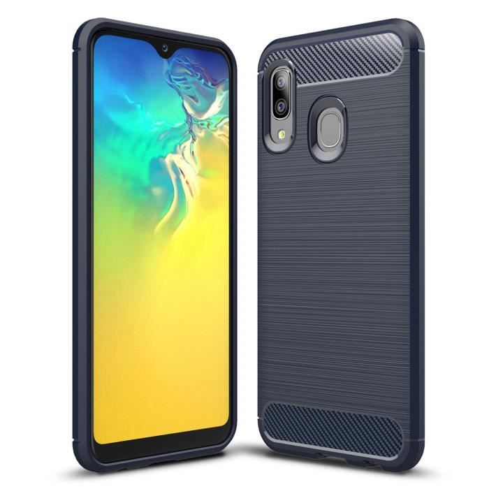Coque - Samsung - Galaxy A20e - Silicone - Ultra-Mince - Antichoc - Bleu