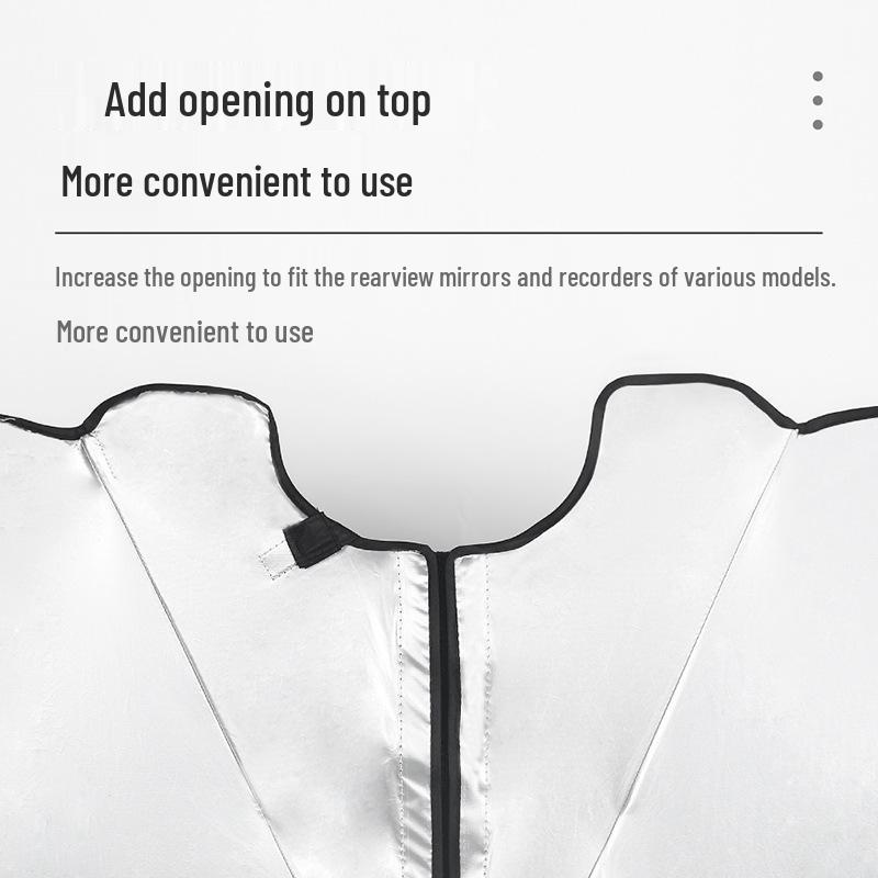 Thickened Car Sunshade: Retractable Windshield Umbrella for Heat Insulation