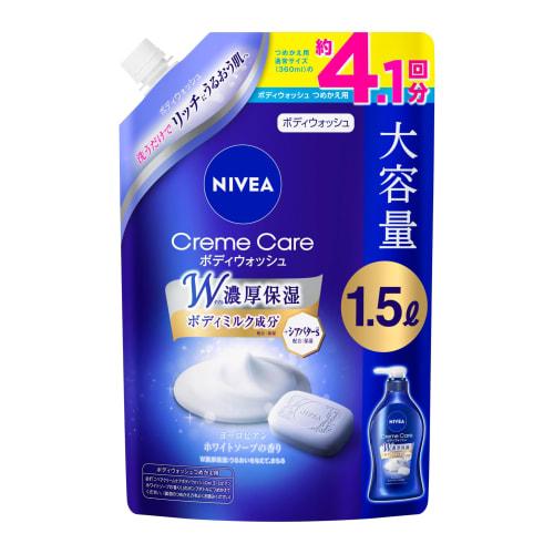 

[.co.jp limited] Nivea Cream Care Body Wash European White Soap Refill 1500 мл Мыло для тела Очищающее средство для всего тела Большой объем носика