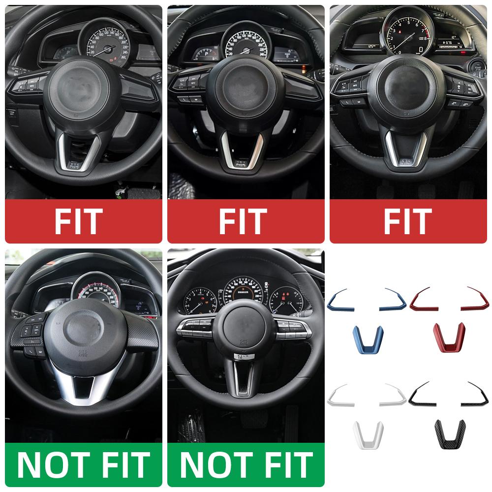 För Mazda 3 6 CX3 CX-3 CX-5 CX5 CX8 CX 9 Axela ATENZA 2017 2018 2019 3 st Bilratt Trim Paljetter Skydd Klistermärke