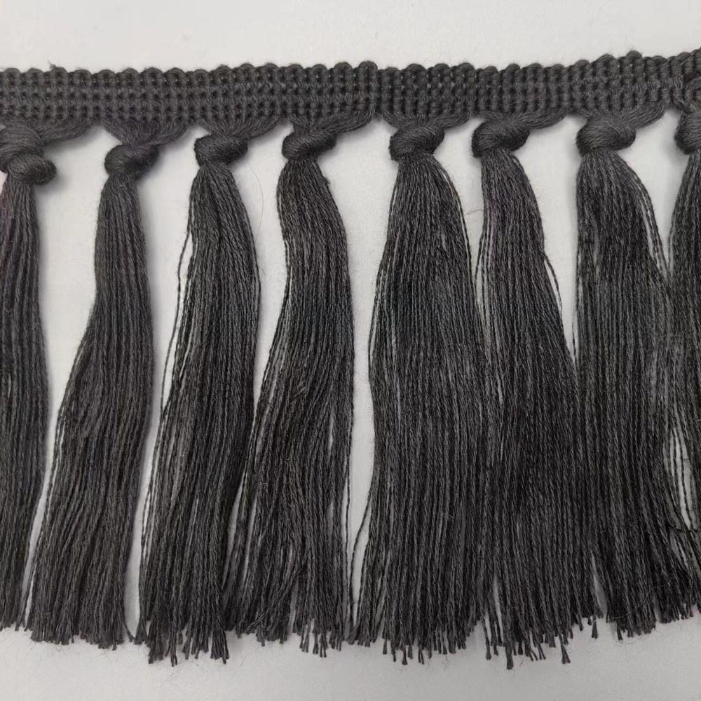 1Yard 11cm Wide Tassel Trim Ribbon Boho Style Macrame Tassel Ribbon For Home Textile