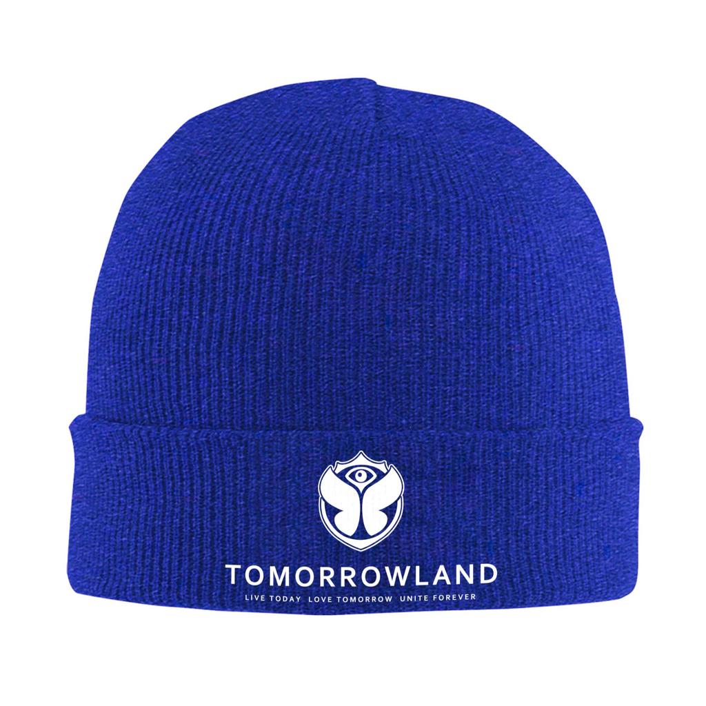 Tomorrowland Skullies Beanies Caps For Unisex WoUnisex Winter Warm Knit Hat Adult Belgian Electronic Dance Music Festival Bonnet Hats