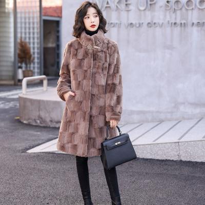 Winter Women's Thickened Warm Faux Fur Long Coat