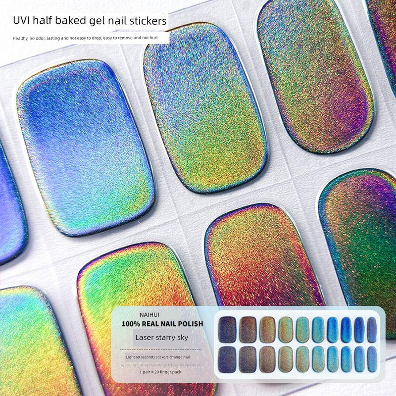 

Темпераментный Однотонный Белый УФ Гель Наклейка для Ногтей Второе Поколение Полузапеченные Наклейки для Ногтей Полуотвердевшая Фототерапевтическая Паста Лампа для Нагрева Отвержденная Milky White