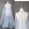 Organza Ancient-style Cloak with Shoulder Strap Dance Costume Party Long Shawl Fairy Dance Wear Chinese Style Flowy Cape