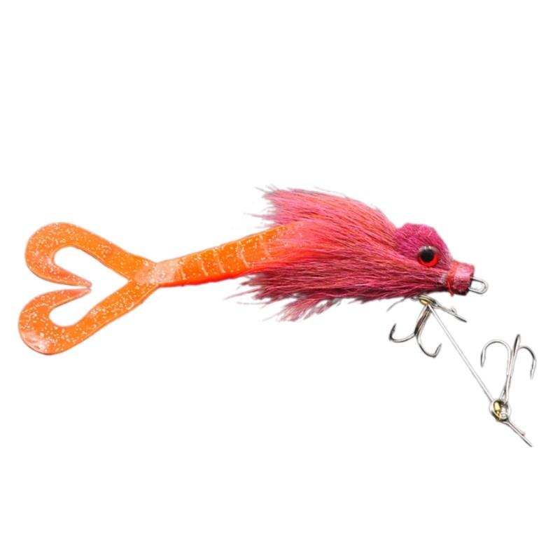 Realistic Artificial Baits with Soft Plush Texture Enhances Casting Performances for Beginner Fishermen Fishing Hair Lure