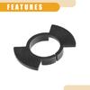 Automotive LED Headlight Bulb Retainer Adapter Holder Socket - Car Headlight Socket - for Honda H1 Plastic Black - 1 Pair