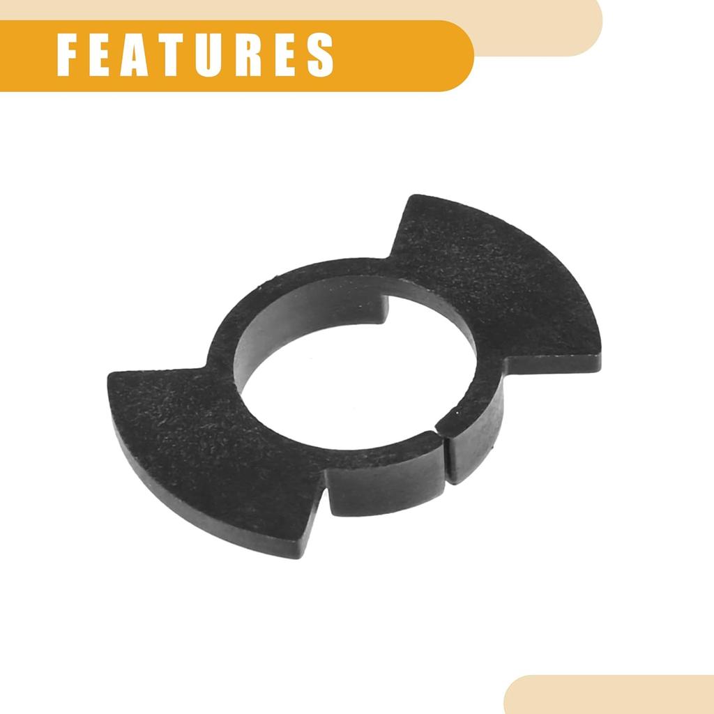 Automotive LED Headlight Bulb Retainer Adapter Holder Socket - Car Headlight Socket - for Honda H1 Plastic Black - 1 Pair