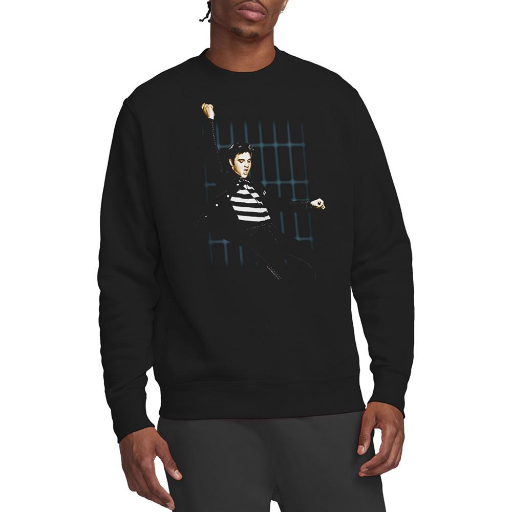 Elvis Presley Unisex Adult Blue Bars Sweatshirt