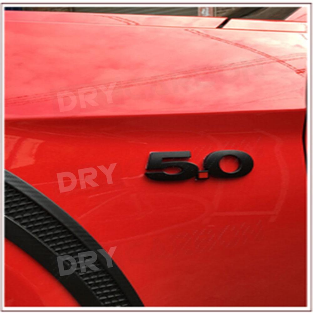 1Pc 3 D 5.0 Emblem Discharge Label Sided Badge Decoration for Ford Mustang Auto Car Side Fender Trunk Body Kits Trim