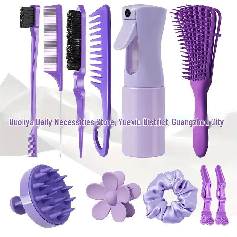 Bestseller Haarstyling-Set: Toupierbürste, Balayage-Kamm, Sprühflasche mit kontinuierlichem Sprühstoß, Werkzeug für Haarverlängerungsnadel