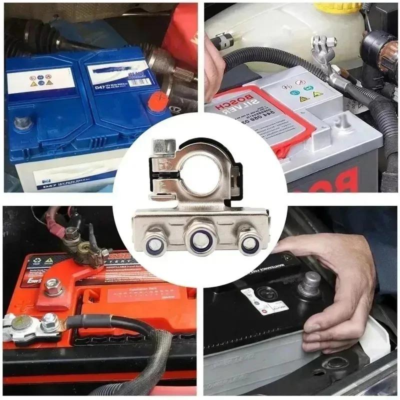 12V-24V Automotive Car Top Post Battery Terminals Wire Cable Clamp Terminal Connectors Car Accessories 2pcs/set