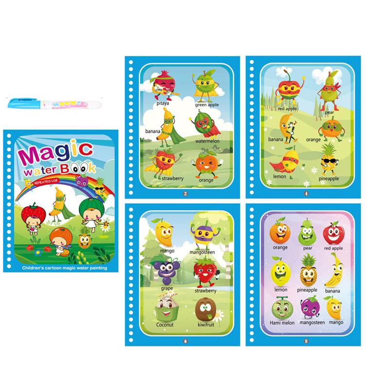 Kids Montessori Toys Reusable Coloring Book Magic Water Drawing Book Painting Drawing Toys Sensory Early Education Toys for Kids