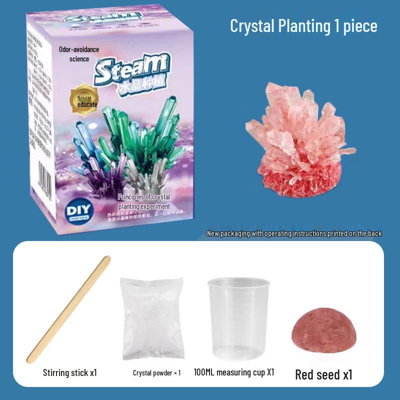 Kids' Crystal Growing Science Kit: DIY Educational Toy for Crafting Crystals
