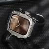 Luxury Case Strap for Apple Watch Series 10 46mm Modification Kit Cover for Iwatch 10 46 46MM Sports Silicone Zinc Frame Men Set