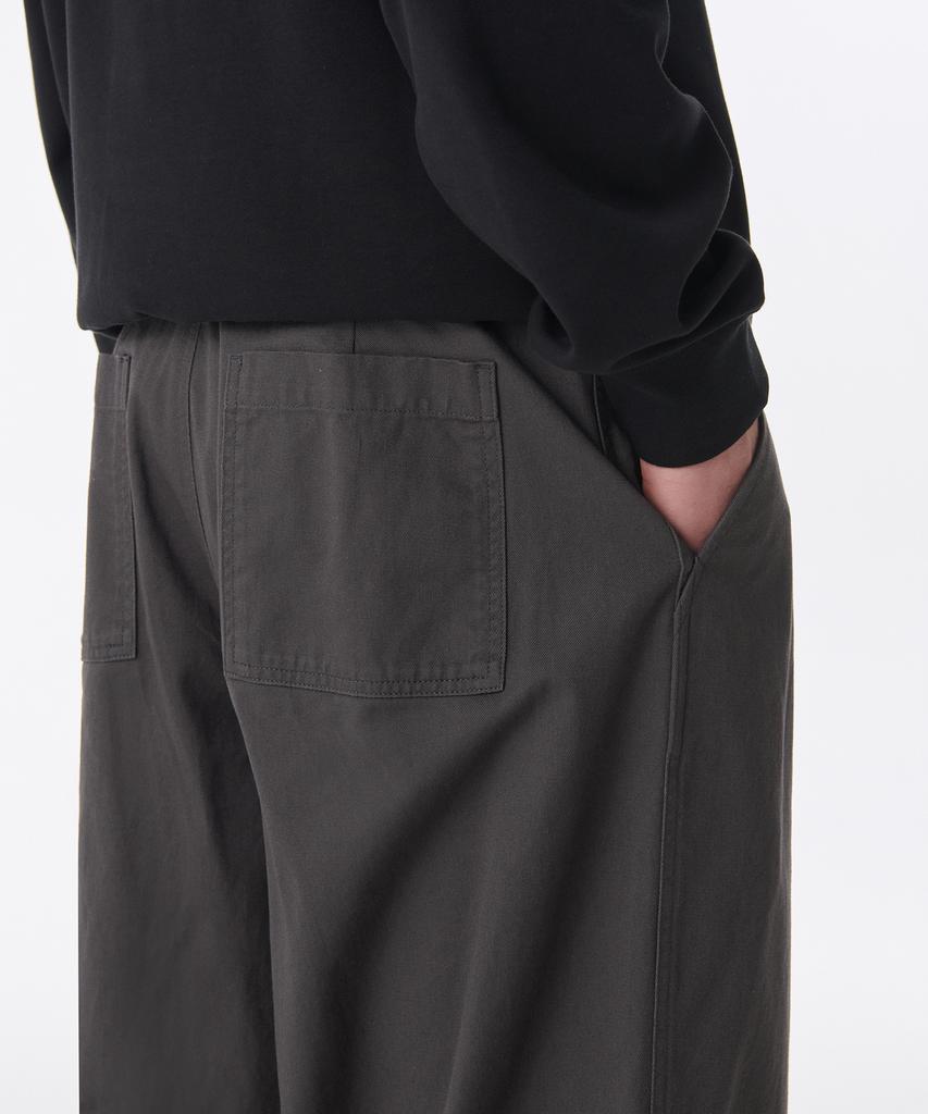 MUSINSA STANDARD Cotton Balloon Pants [Dark Gray]