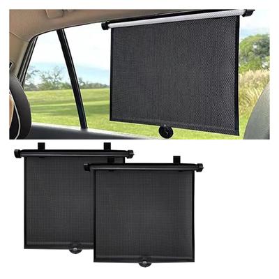 2 BUCĂȚI Parasolare pentru Geamul Mașinii pentru Bebeluși, 18"×15" Parasolare Retractabile pentru Mașină pentru Geamul Lateral cu Ventuze, Protecție împotriva Căldurii și Razelor UV, Accesoriu Auto pentru Bebeluși