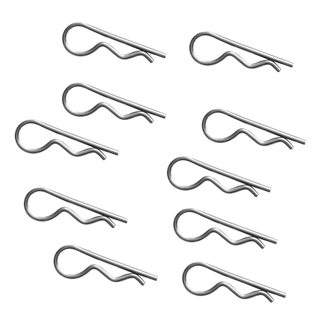 

High Strength Stainless R Clips Cotter Pin Spring Retaining Clip Kit for Marine Boat Trailer Attachment 1.2x22mm