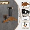 Motorcycle Helmet Holder Solid Wood Clothes Hanger Versatile Wall Mounted Motorcycle Helmet Mount for Hanging Key Gloves Clothes