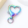 3-5Pcs Metal Love Heart Lobster Clasp Spring Snap Connection Buckle for Keychain Pendant Necklace DIY Jewelry Making Accessories