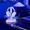 1 Set Headphone Backlight Aluminum Headphone Stand RGB Display Bracket Vertical Gaming Headset