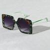 High Quality High End Designer Style Retro Edgy Punk Trendy Oversized Square Shaped Female For Both Male Sun Glasses