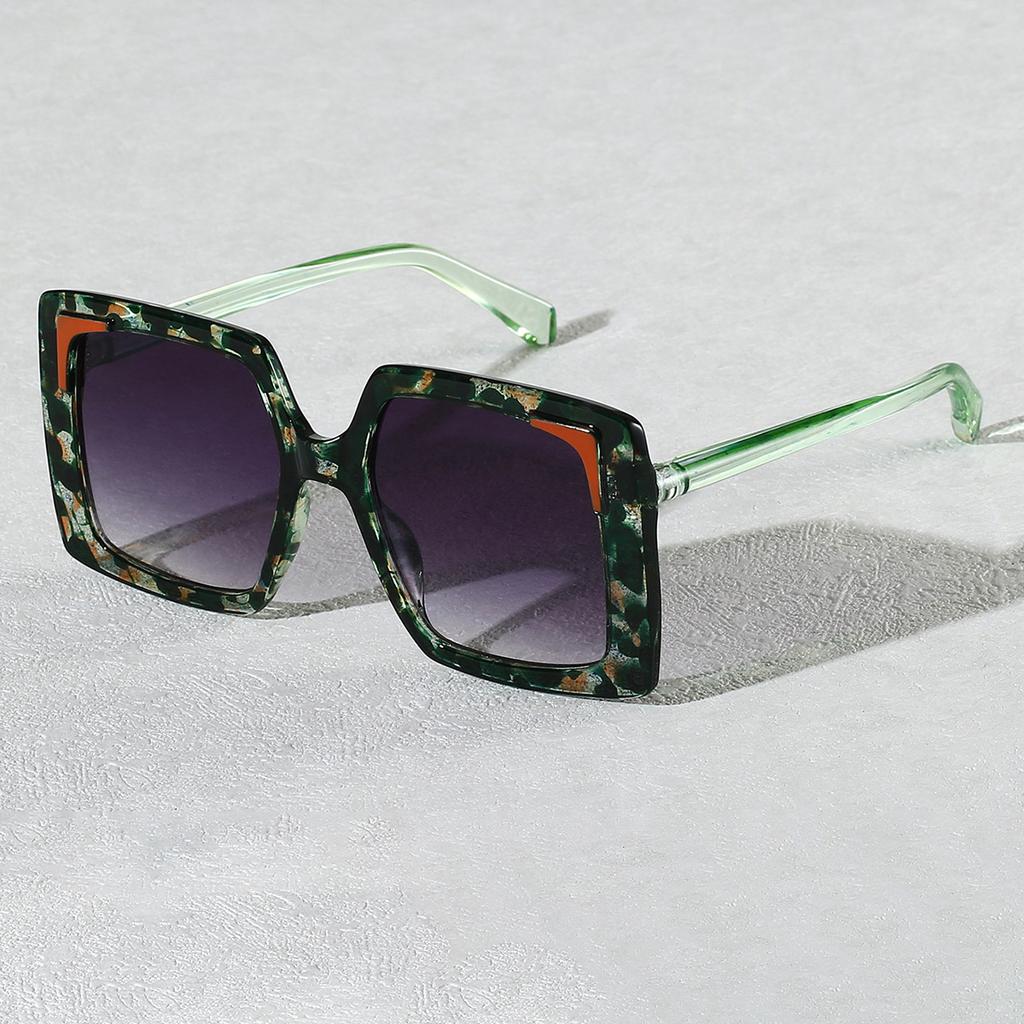 High Quality High End Designer Style Retro Edgy Punk Trendy Oversized Square Shaped Female For Both Male Sun Glasses