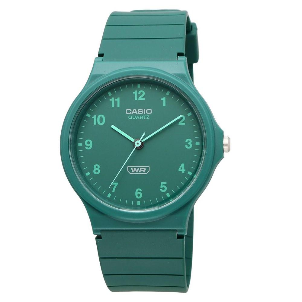 Casio Analog Wristwatch MQ-24B-3B Unisex Green Bioplastics Band