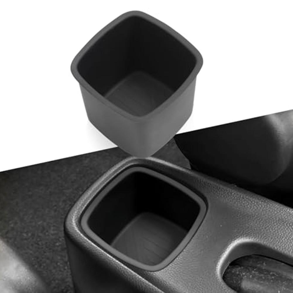 Black Water Cup Holder Central Console Rear Silicone