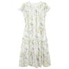 Sancai Romantic Floral A-Line Short Sleeve Dress