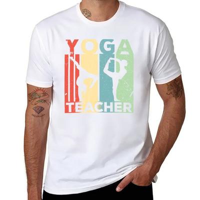 Yoga Teacher Vintage Retro TShirt T Shirt for Man Cotton T Shirt Man TShirt