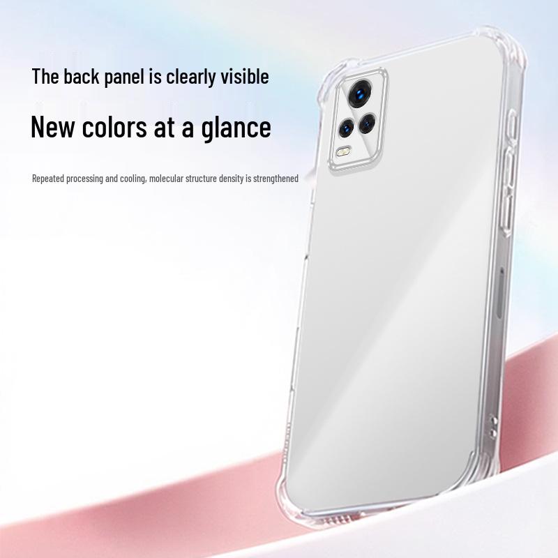 iQOO 7 Airbag Corners Transparent TPU Phone Case - Anti-fall, Full Coverage, Stylish Protective Shell