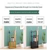 Creative Wrought Iron Umbrella Stand for Home, Hotel, or Lobby Entrance