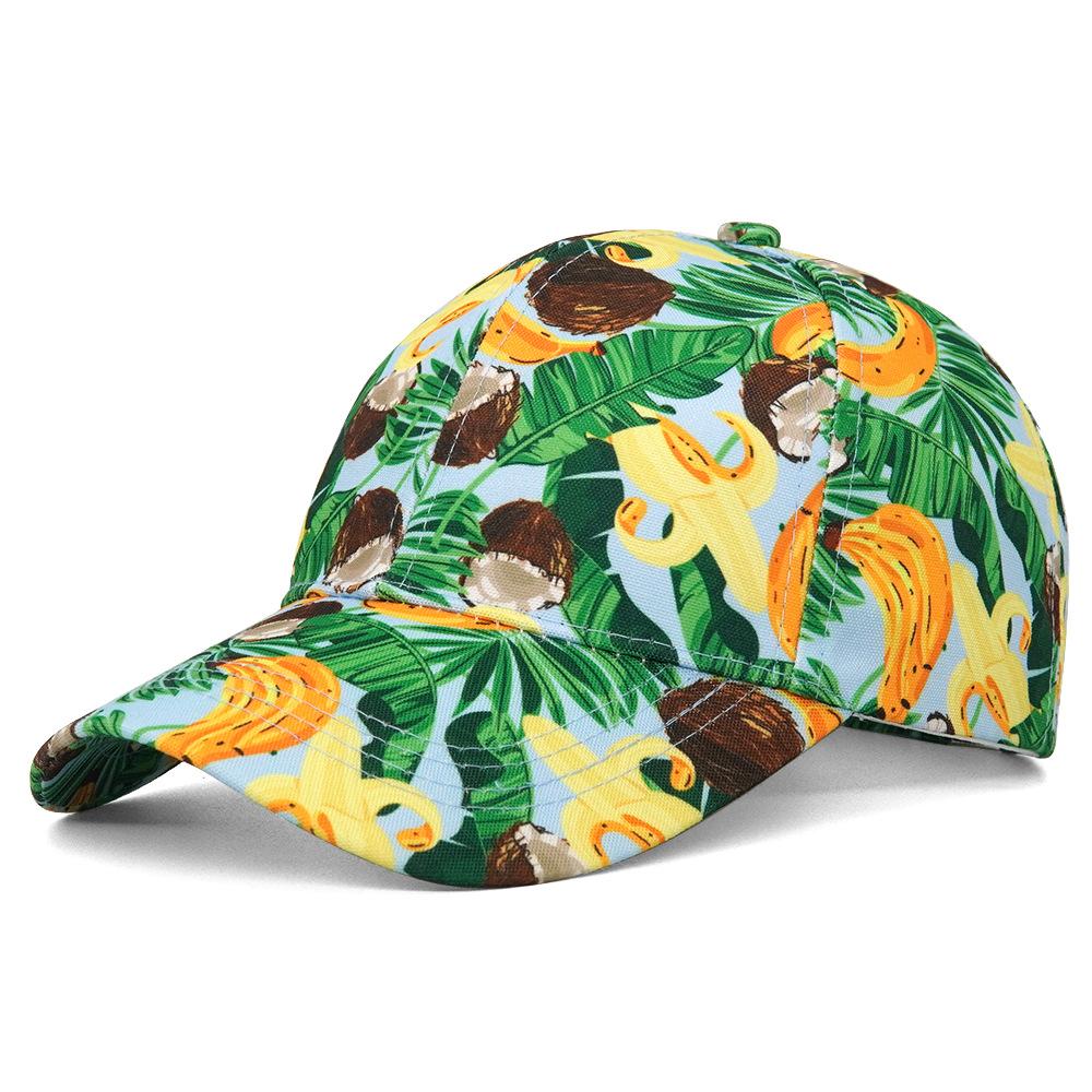 COKK Baseball Cap Women Cute Fruit Printed Sun Hat Adjustable Sunshade Summer Hats For Women Outdoor Casual New
