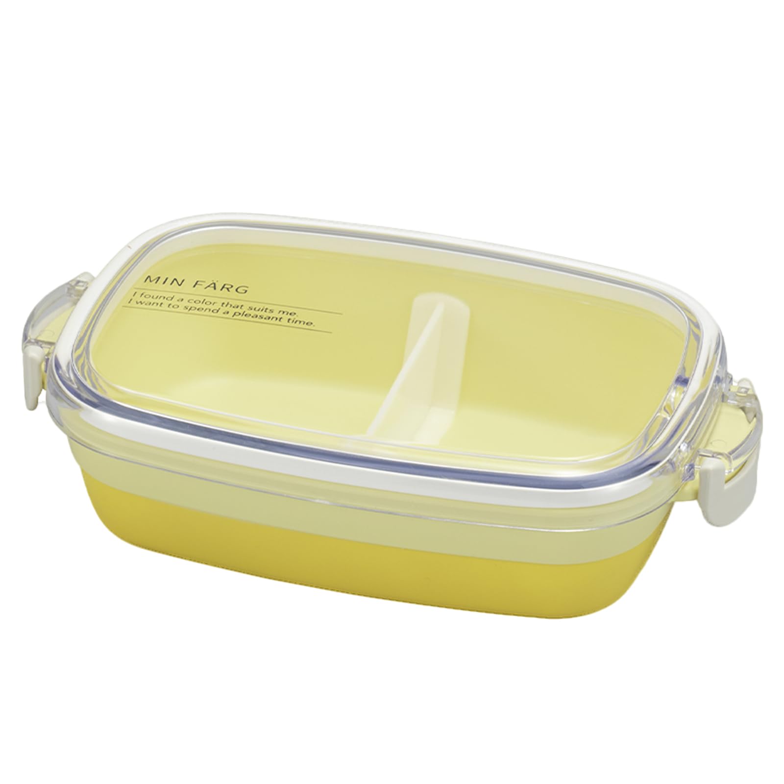 

Miyamoto Sangyo Lunch Box MIN FARG Cafe Lunch 550ml 1 Tier Made in Japan Antibacterial Microwave Safe Dishwasher Safe Yellow