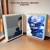 21cm/8.27in 3D Anime Naruto Mirror Light Painting Bedroom Night Light Desk Cartoon Figures Peripherals Funny Birthday Decoration