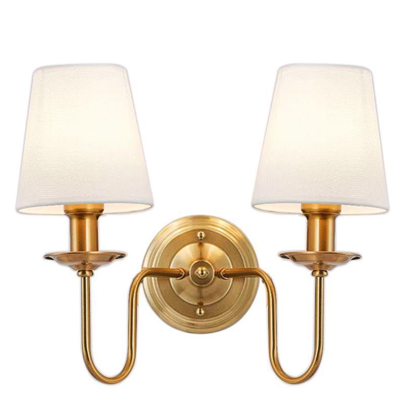 Antique Bronze Wall Light: European-Style Single Head for Bedroom, Living Room, Corridor.