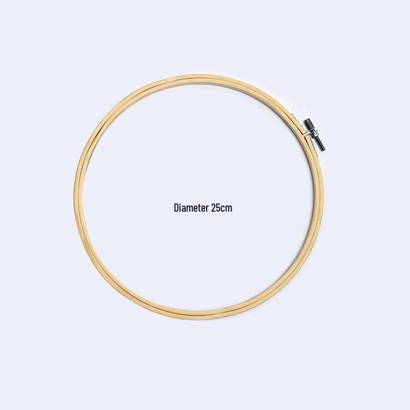 Children's Tie-Dye Embroidery Kit: Bamboo Hoop, Blue Wall Pendant