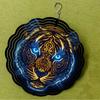 10 Zoll Tiger-Thema Windspiel für Garten Terrasse Elegante Außendekoration Hängende Kunst Geschenk für Freunde Frühling Sommer Leuchtet auf