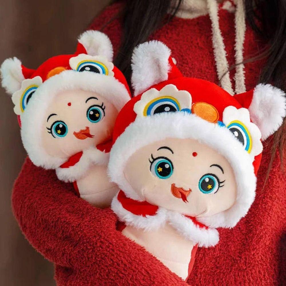 Big Eyes Wealth Snake Year Mascot Toy The God of Wealth Lucky Snake Doll  New Year Gifts