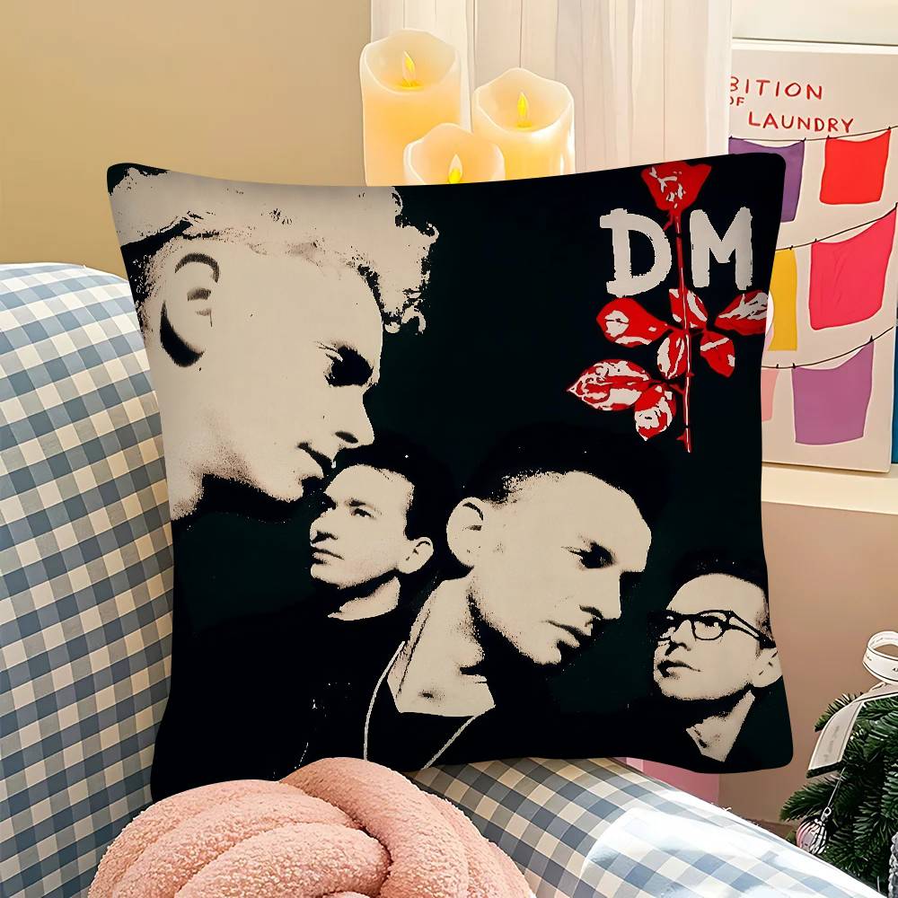 Наволочка для подушки с певцом Depeche Mode, квадратная подушка, спальня, диван, отдых, комфортная подушка, автомобиль, гостиная, домашнее украшение 16x16Inch